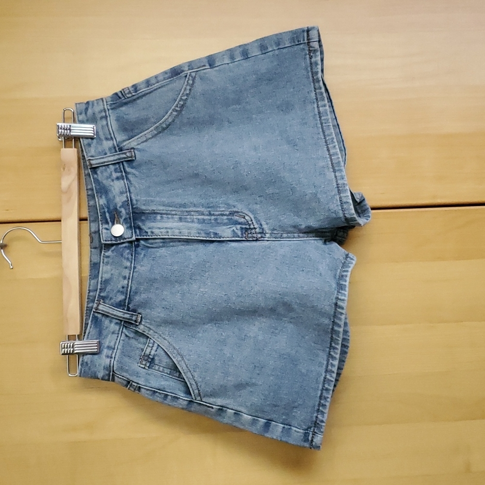 Lightweight Medium Blue Denim Jean Shorts